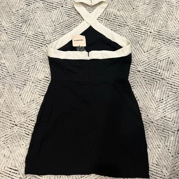 Superdown Black and White Mini Dress - Picture 5 of 7